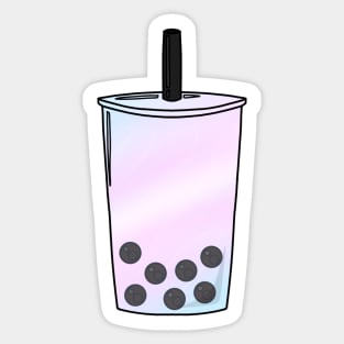 Pastel Transgender Pride Boba Sticker